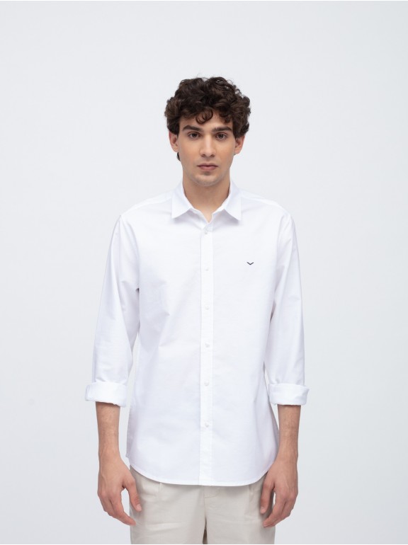 Camisa slim fit algodón