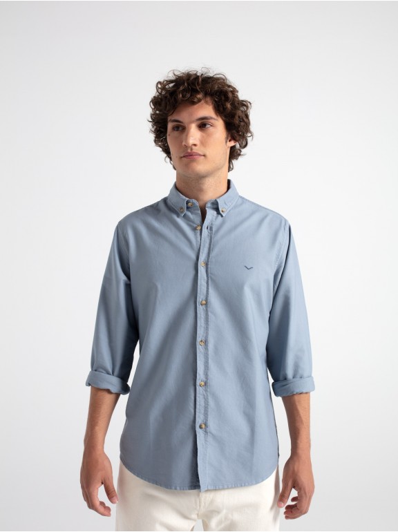 Camisa slim fit oxford algodón