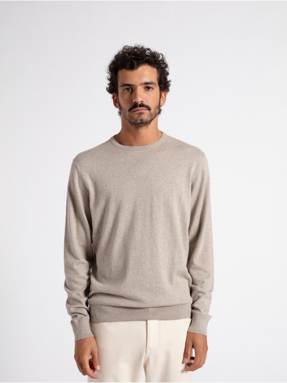 Jersey cashmere cuello caja