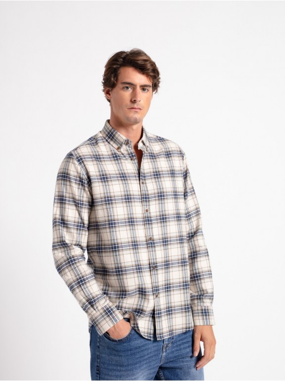 Camisa algodón cuadros