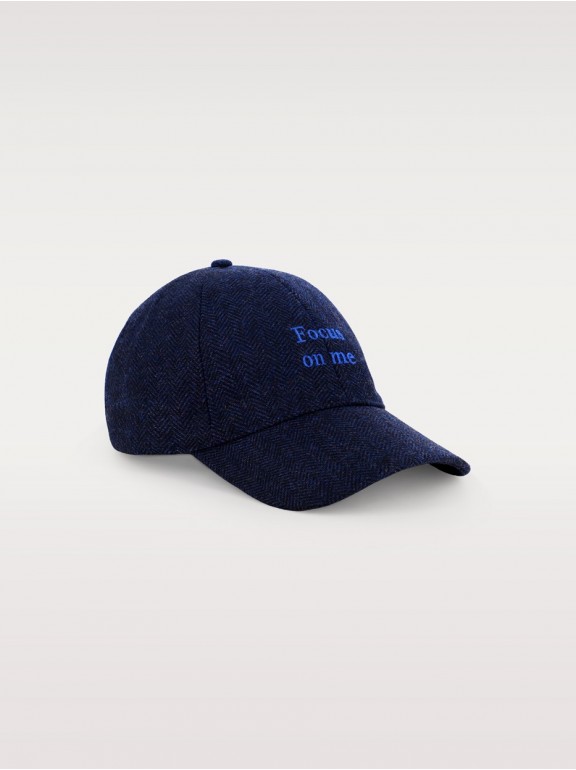 Gorra lana espiga