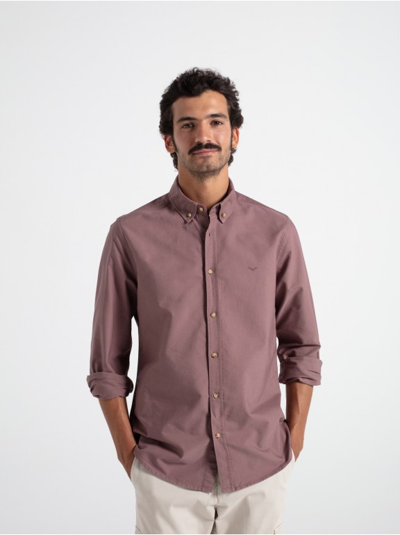 Camisa slim fit oxford algodón