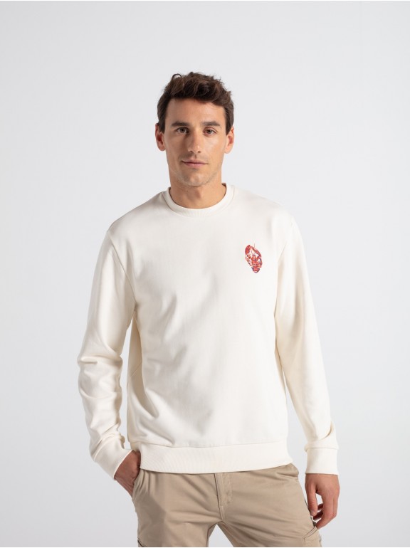 Sudadera algodón bordado